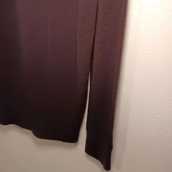 Banana Republic Mens Merino Wool Sweater Crewneck Dark Brown Size L - Picture 10 of 14